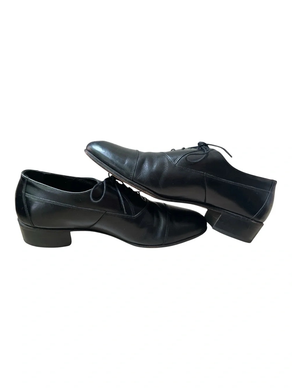 Florsheim Black Leather Dress Shoes Men's Size 9.5 Classic Oxfords